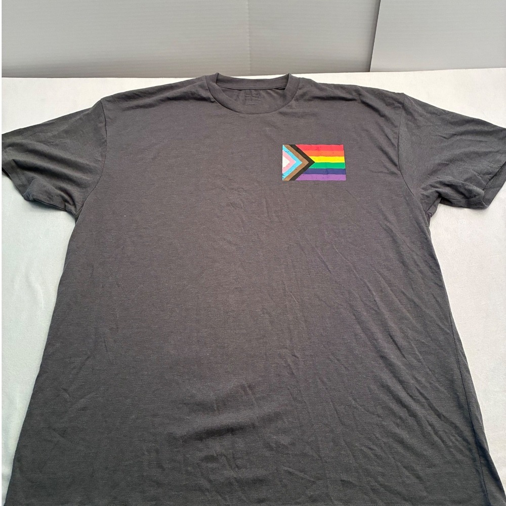 Celebrate It Mens 2XL Gray Progress Pride Flag Graphic T-Shirt BD-10-68059-22-01